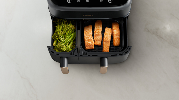 Philips 3000 Series Dual Basket NA352/00, 9 l, 1,5 kg, 2750 W, airfryer, svart