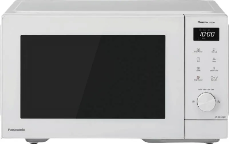Panasonic NN-GD34QWEPG Inverter-grillimikroaaltouuni, 1000 W, 23 L, harmaa/valkoinen