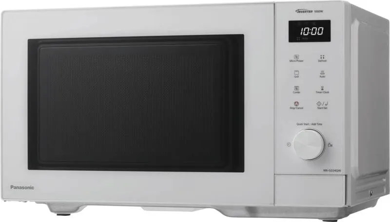 Panasonic NN-GD34QWEPG Inverter-grillimikroaaltouuni, 1000 W, 23 L, harmaa/valkoinen
