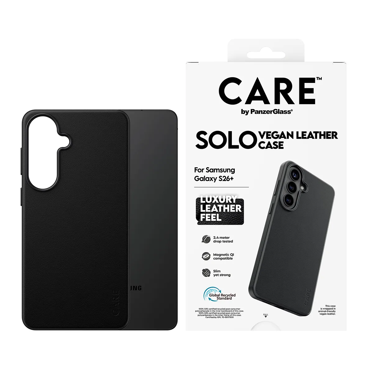 PanzerGlass CARE Solo Case for Galaxy S26+, Black
