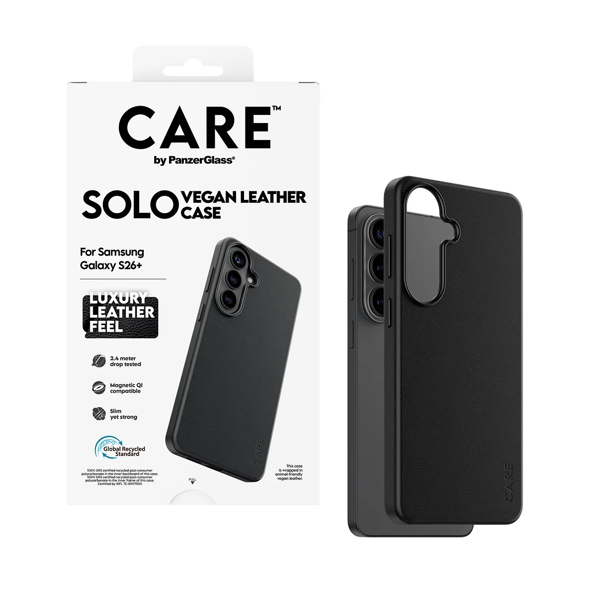 PanzerGlass CARE Solo Case for Galaxy S26+, Black