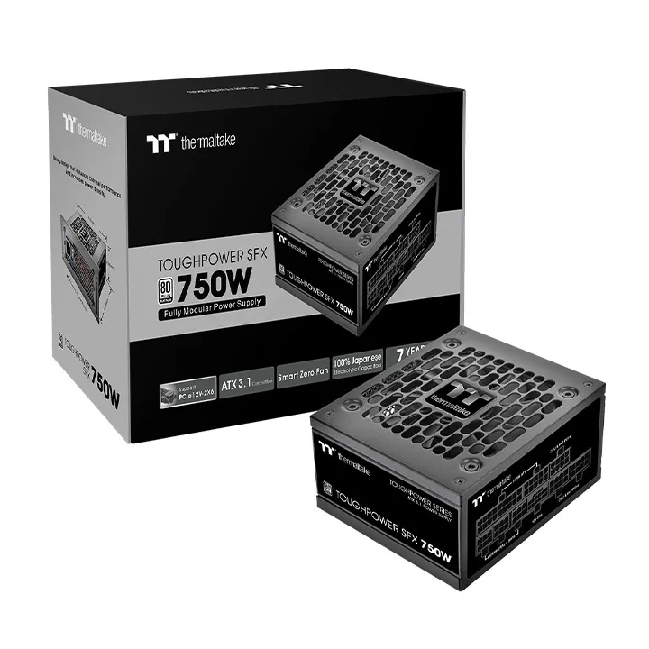 Thermaltake Toughpower SFX 750W ATX 3.1  - power supply, 80 Plus Platinum, black