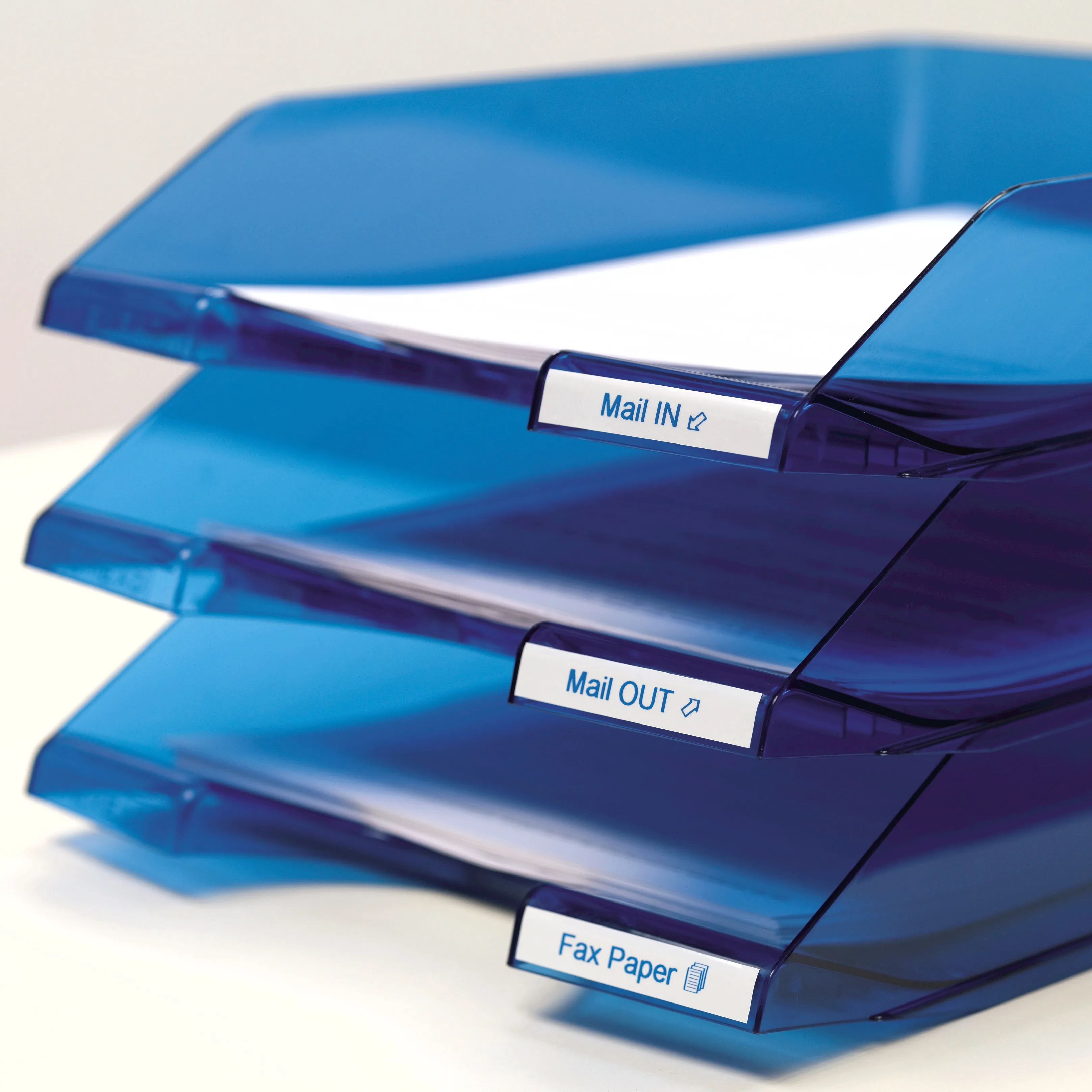 DYMO D1 m&auml;rktejp standard 9mm, bl&aring;tt p&aring; vitt, 7m rulle (40914)