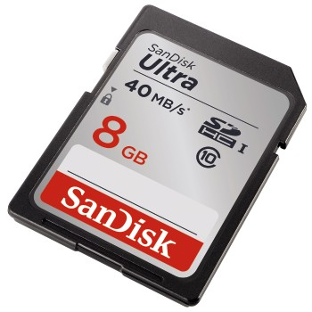 SanDisk 8 GB Ultra, UHS Class 10 SDHC-kort
