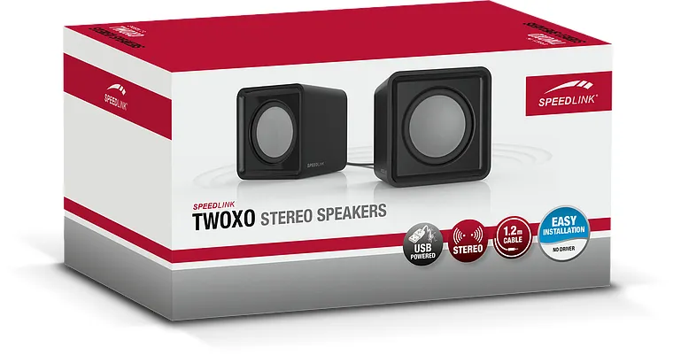 Speedlink TWOXO Stereo Speakers, black