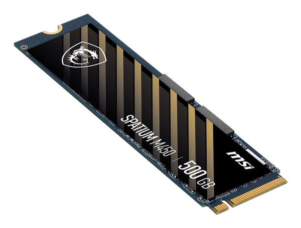MSI SPATIUM M450 PCIe 4.0 NVMe M.2 500GB 500 GB, PCIe 4.0, M.2 - SSD