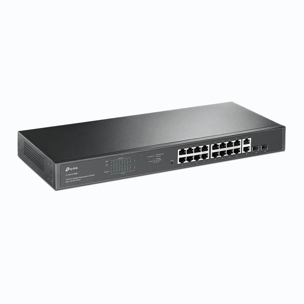 TP-Link TL-SG1218MP - Kytkin, Musta