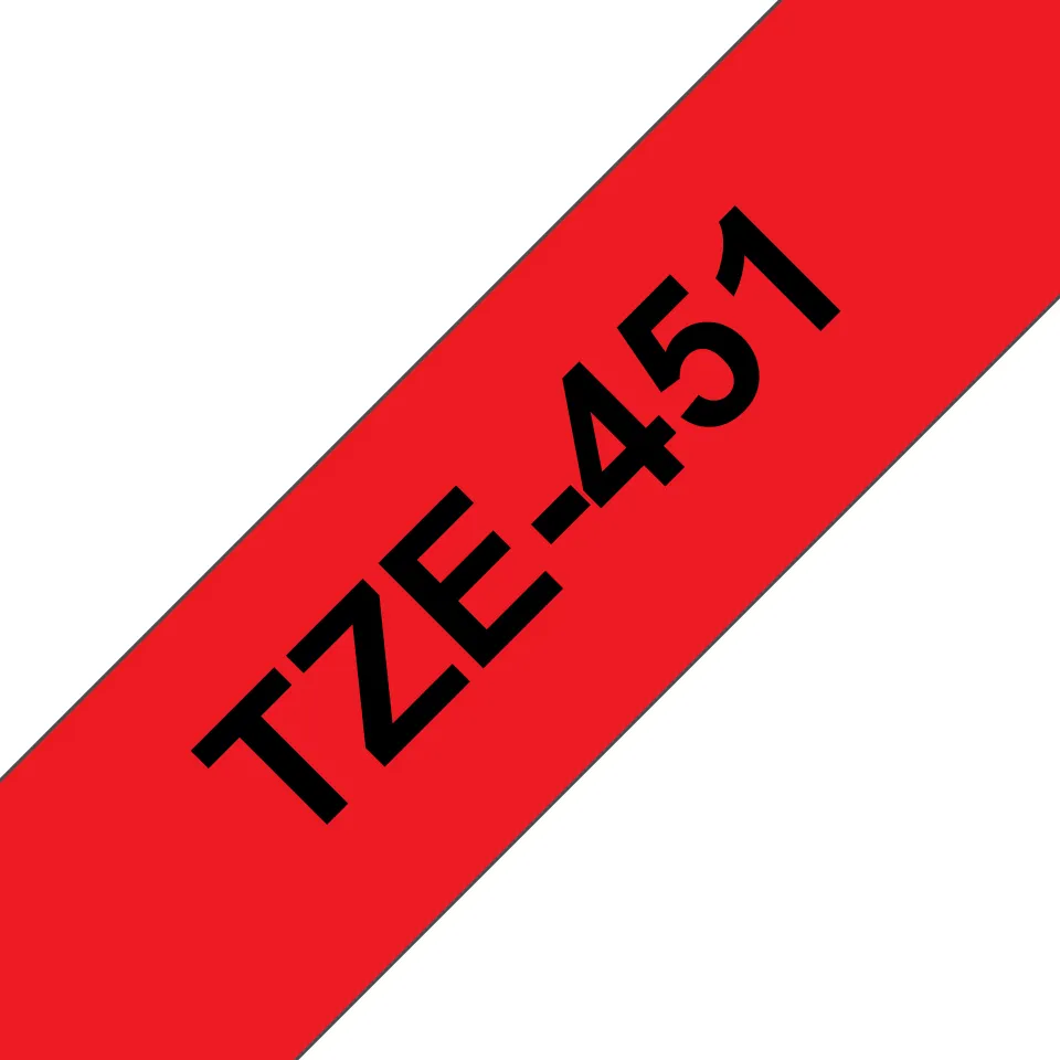 BROTHER TZE451 tape black/red 24mm 8m