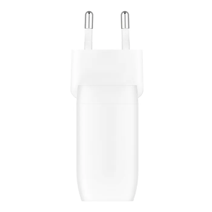 DUAL 30W USB-C WALL CHARGER PD 60W WHT