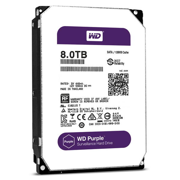 WD 8TB 3.5", SATA, 5400Rpm, 128MB - HDD-levy