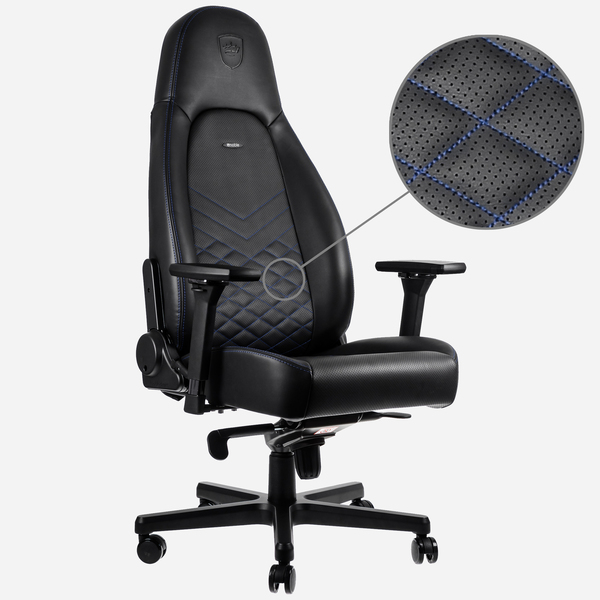 Noblechairs ICON - spelstol, svart/bl&aring;