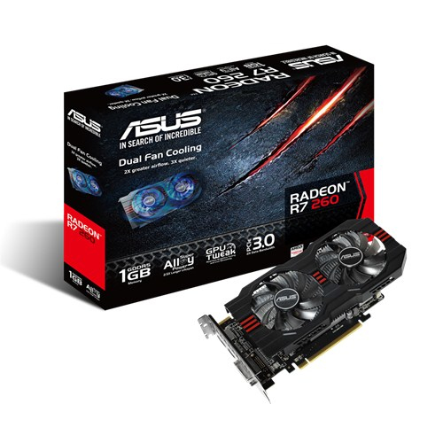 Asus Radeon R7 260 1GB - grafikkort
