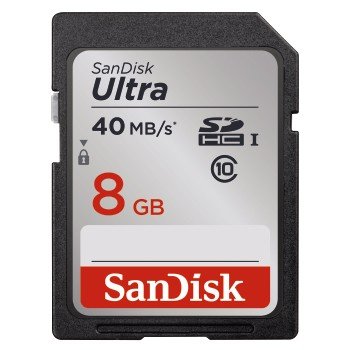 SanDisk 8GB Ultra, UHS Class 10 SDHC - memory card