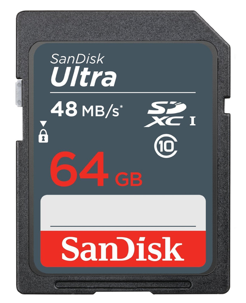 SanDisk Ultra 64GB SDXC - memory card (48 MB/s)