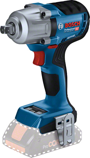 BOSCH Professional GDS 18V-450 PC 18 V Cordless Impact Wrench, 1/2-inch Square Drive