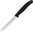 Victorinox Swiss Classic juusto- ja makkaraveitsi 11 cm (Musta)