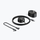 Meta Compact laddningsstation och batteri f&ouml;r Meta Quest 3 / 3S-kontroller - Moonstone White