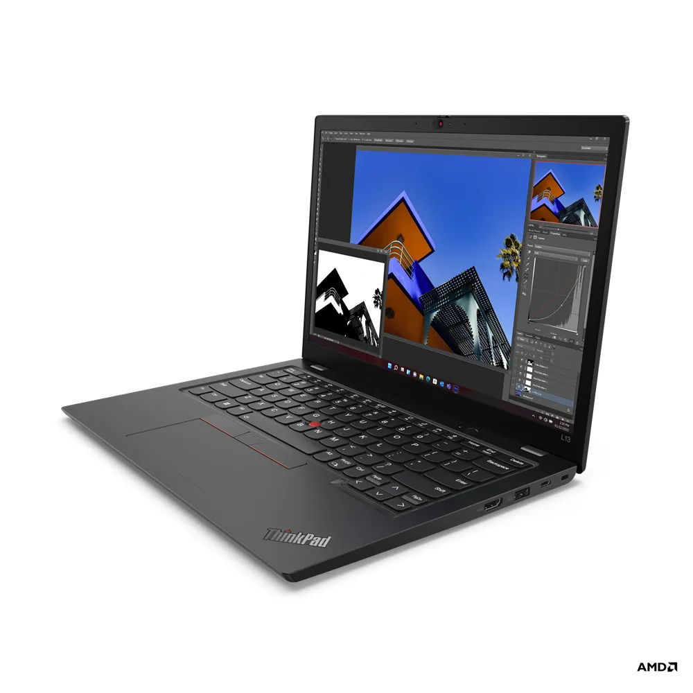 Lenovo ThinkPad L13 13.3&quot; 7530U, 16 Gt, 256 Gt SSD, Win 11 Pro -kannettava, Musta