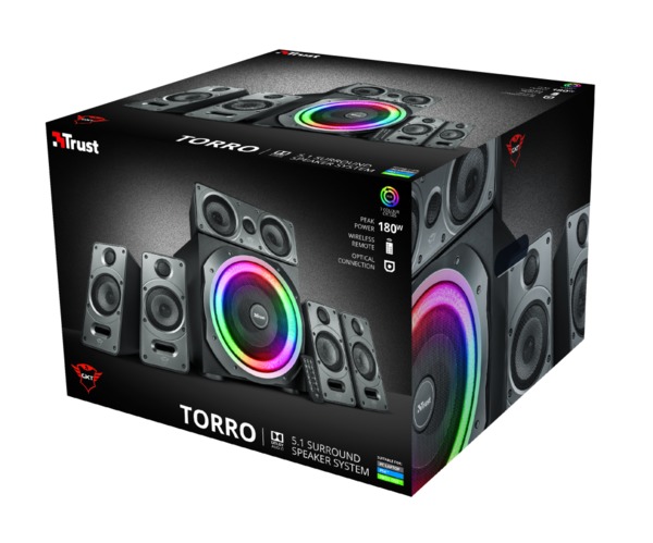 Trust GXT 698 Torro RGB-Illuminated 5.1 Speaker Set