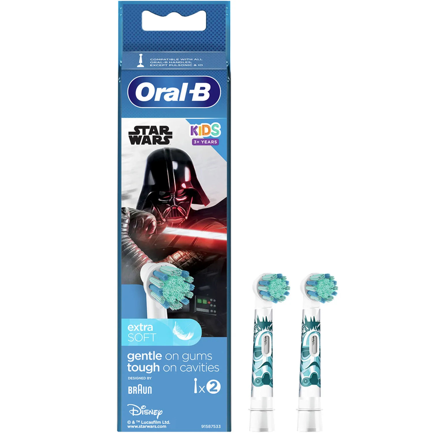 Oral-B Kids Star Wars - borsthuvud, 2st