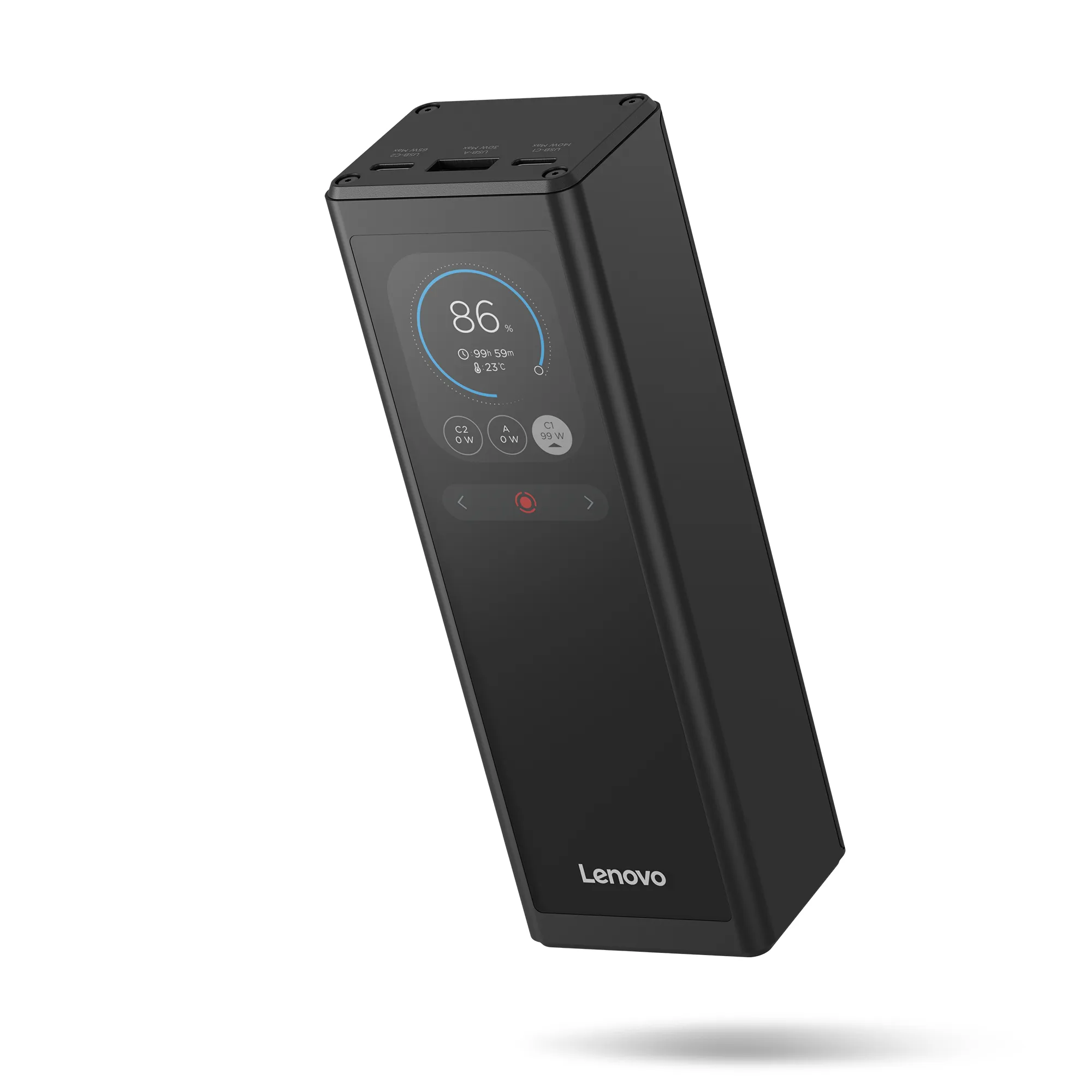 Lenovo 140W Smart Laptop, 20000mAh, PD 140W -varavirtal&auml;hde, musta