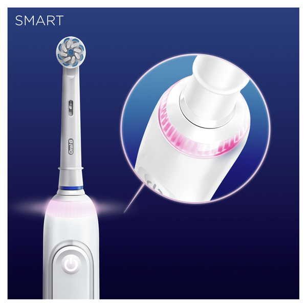 Oral-B SMART SENSITIVE - electric toothbrush, Silver, White