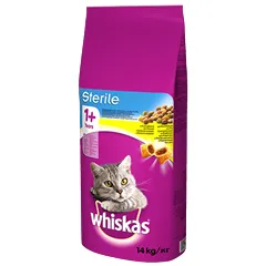 Whiskas Sterile Adult Chicken, Kissan kuivaruoka, 14 kg