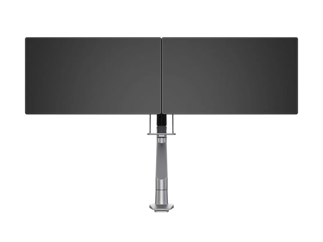 M VESA Gas Lift Arm Single Silver w. Duo Crossbar