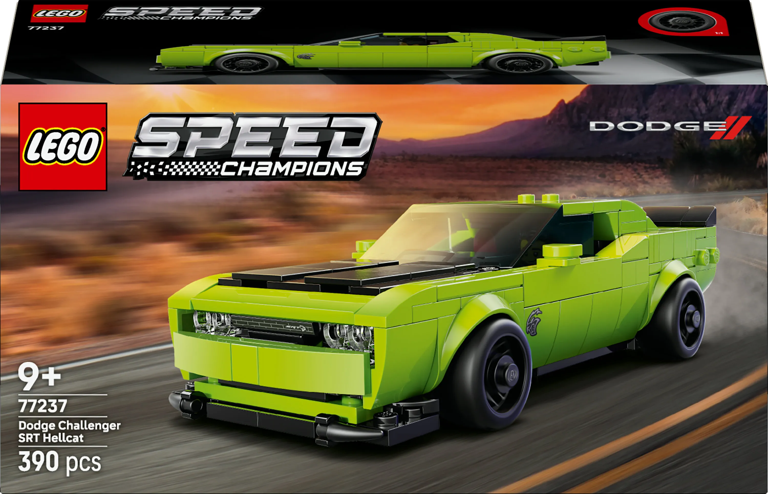 LEGO Speed Champions Dodge Challenger SRT Hellcat urheiluauto 77237 LEGO Speed Champions Dodge Challenger SRT Hellcat urheiluauto 77237
