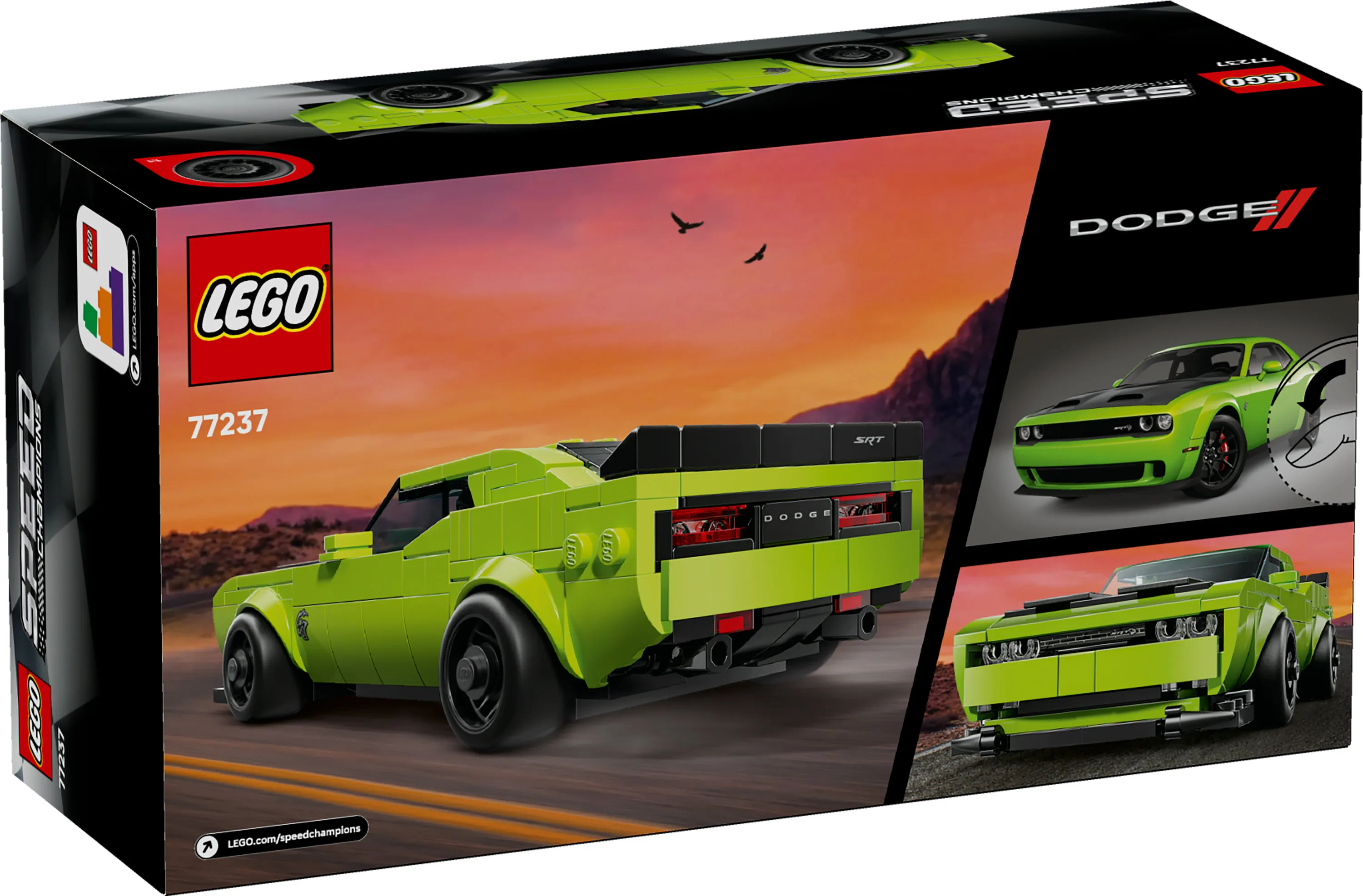 LEGO Speed Champions Dodge Challenger SRT Hellcat urheiluauto 77237 LEGO Speed Champions Dodge Challenger SRT Hellcat urheiluauto 77237