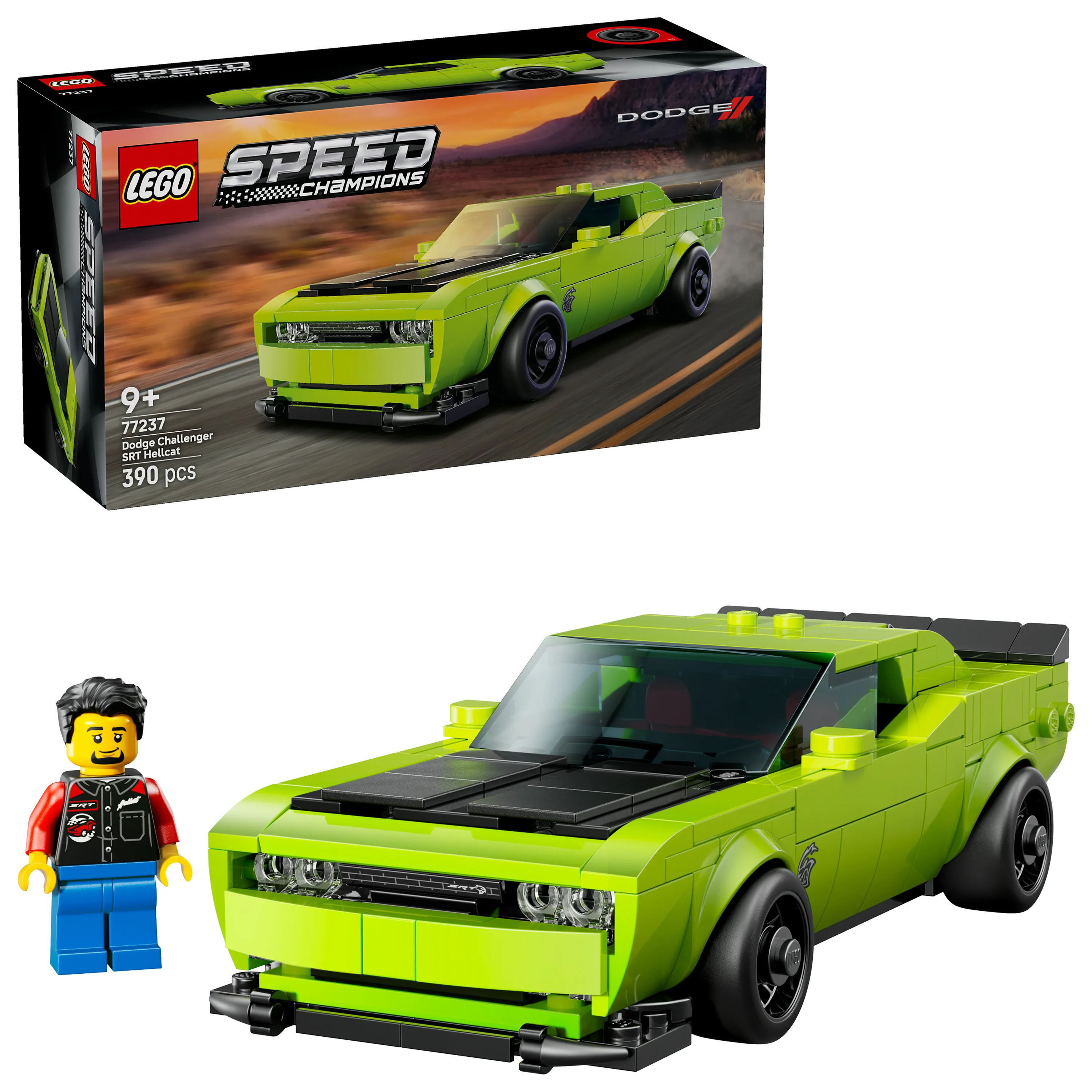 LEGO Speed Champions Dodge Challenger SRT Hellcat urheiluauto 77237 LEGO Speed Champions Dodge Challenger SRT Hellcat urheiluauto 77237