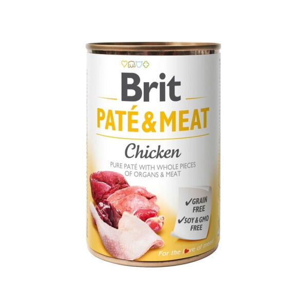 Brit Pat&eacute; & Meat with Game, Wet food for dogs, Adult, 400g