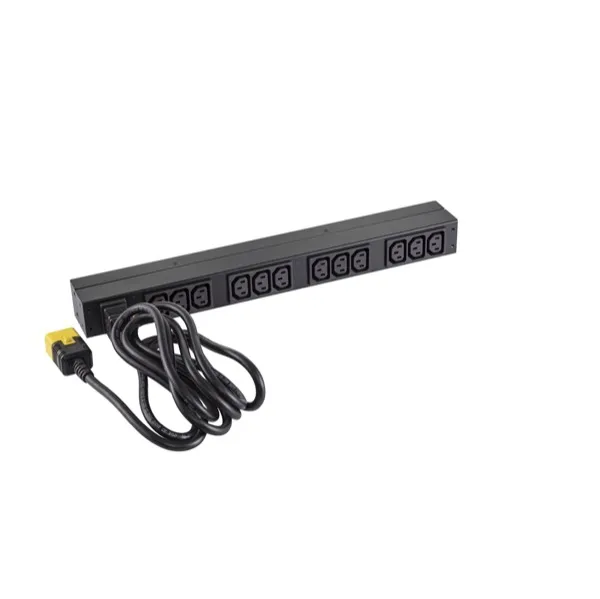 APC Rack PDU, Basic, 1U, 16A, 208/230V.  Input Connection: IEC-320 C20, Cord Length: 2.5 m. Output Connections: 12x IEC 320 C13