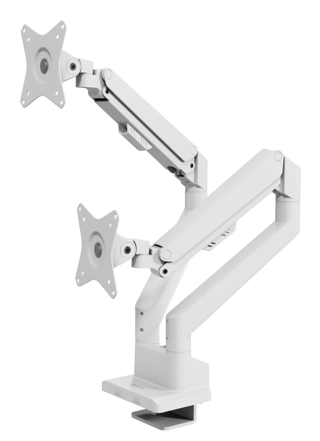 Arozzi Alzare Neo Duo Kaasujousi -näyttövarsi, Valkoinen, 17"-34", 2x9 kg