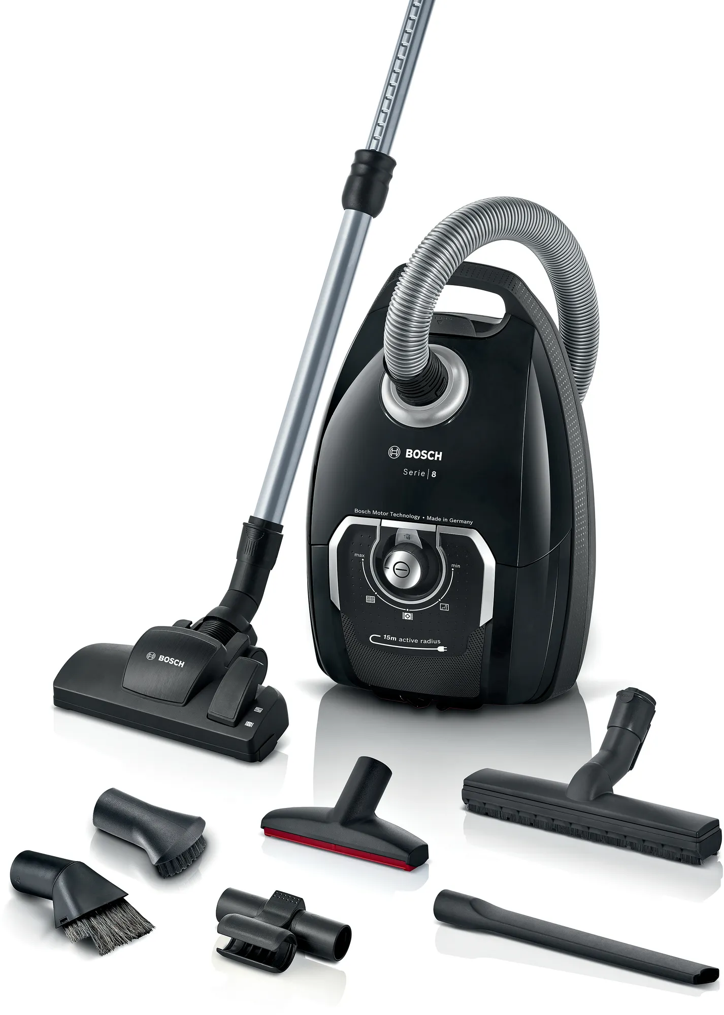 Bosch Series 8 BGL8XALL -pölynimuri, musta