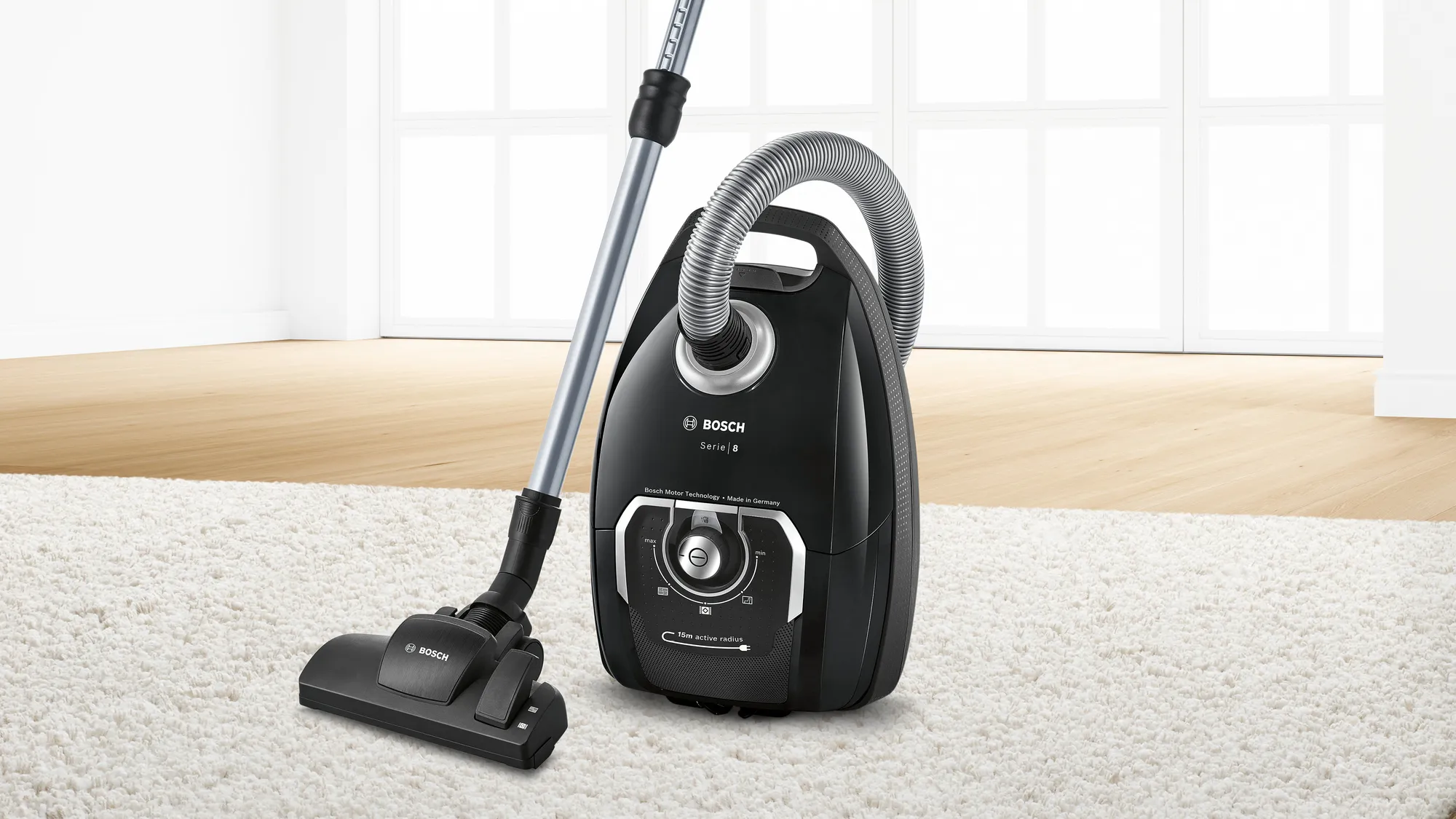 Bosch Series 8 BGL8XALL -pölynimuri, musta