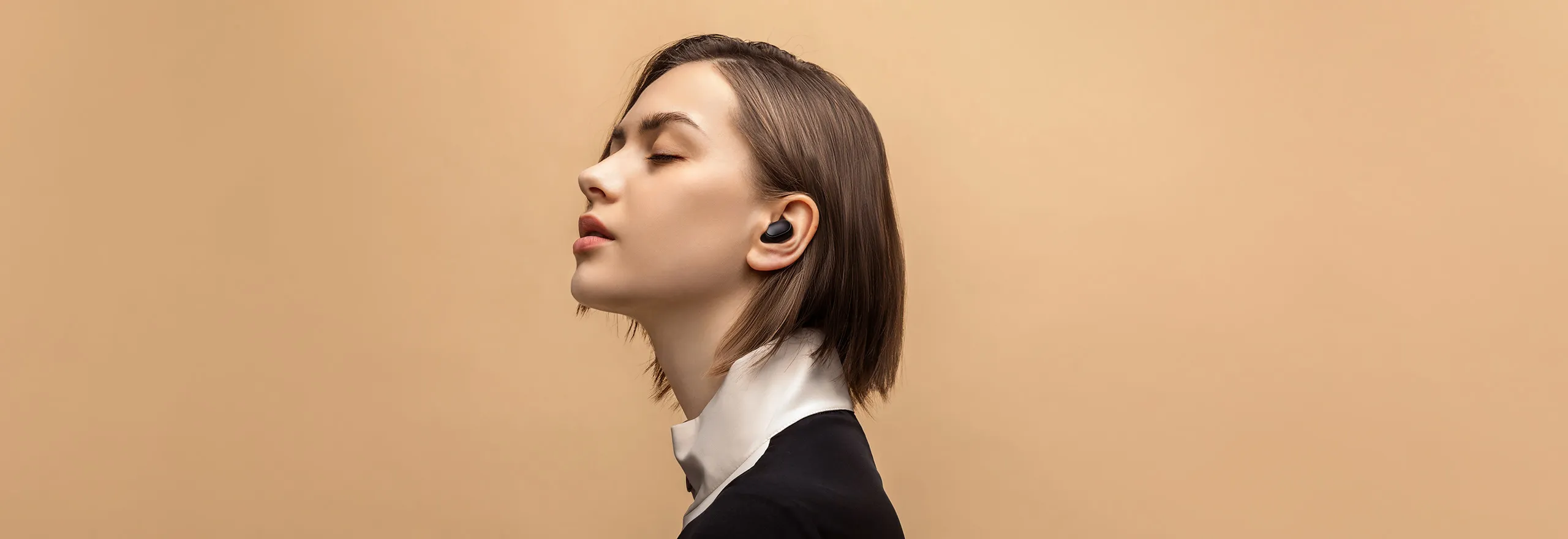 Xiaomi MI Basic 2 TWS - trådlös in-ear hörlurar, Svart