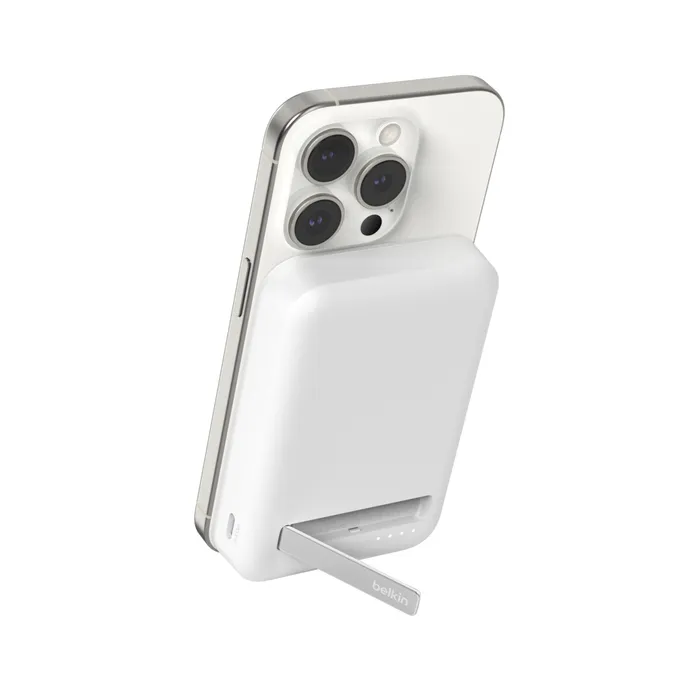 Belkin BoostCharge Pro Magnetic Power Bank with Qi2 15W 8K - power bank, White