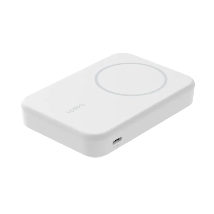 Belkin BoostCharge Pro Magnetic Power Bank with Qi2 15W 8K - power bank, White