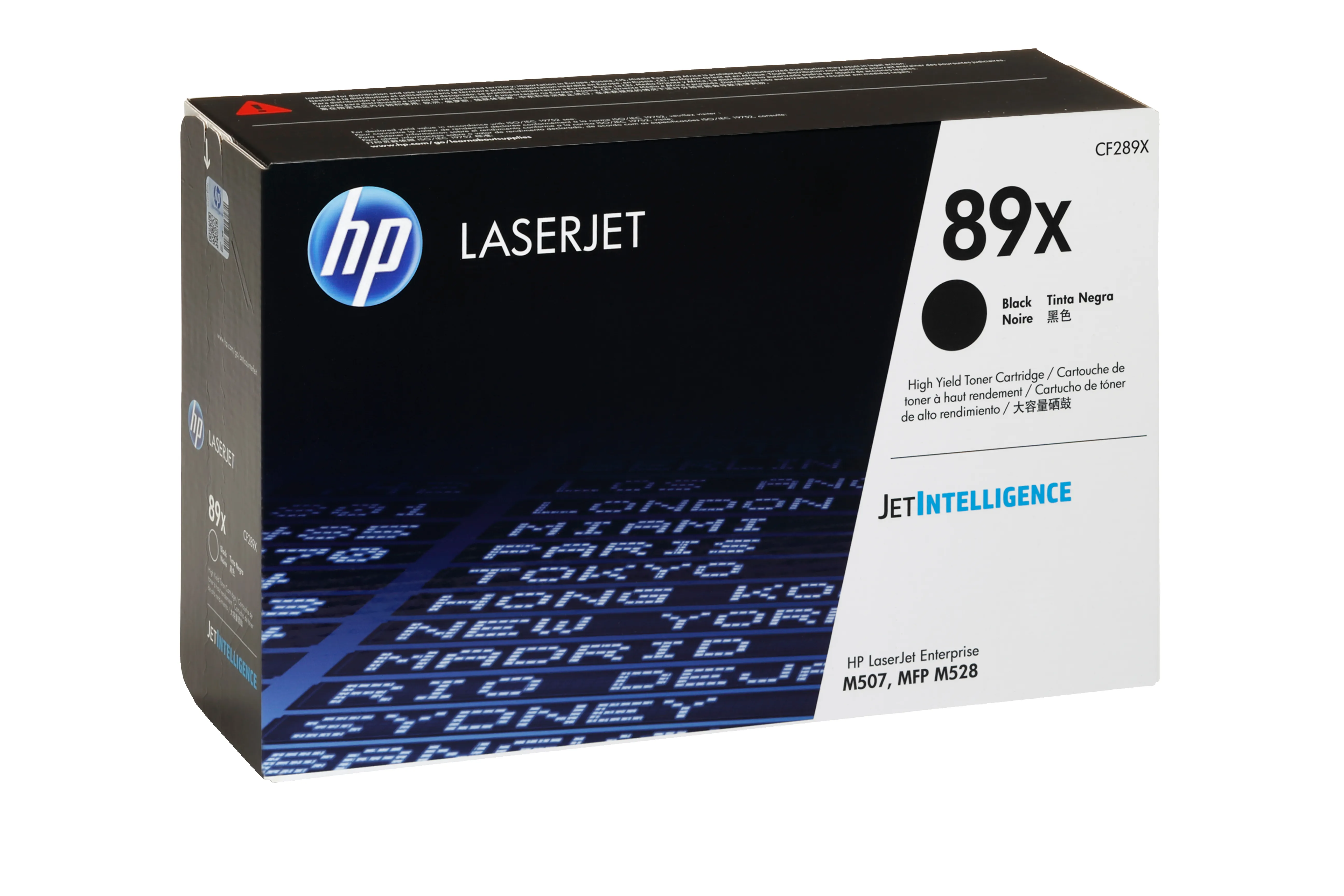 HP 89X - Suuri kapasiteetti - musta - alkuper&auml;inen - LaserJet - v&auml;riainekasetti (CF289X) malleihin LaserJet Enterprise M507, MFP M528, LaserJet Enterprise Flow