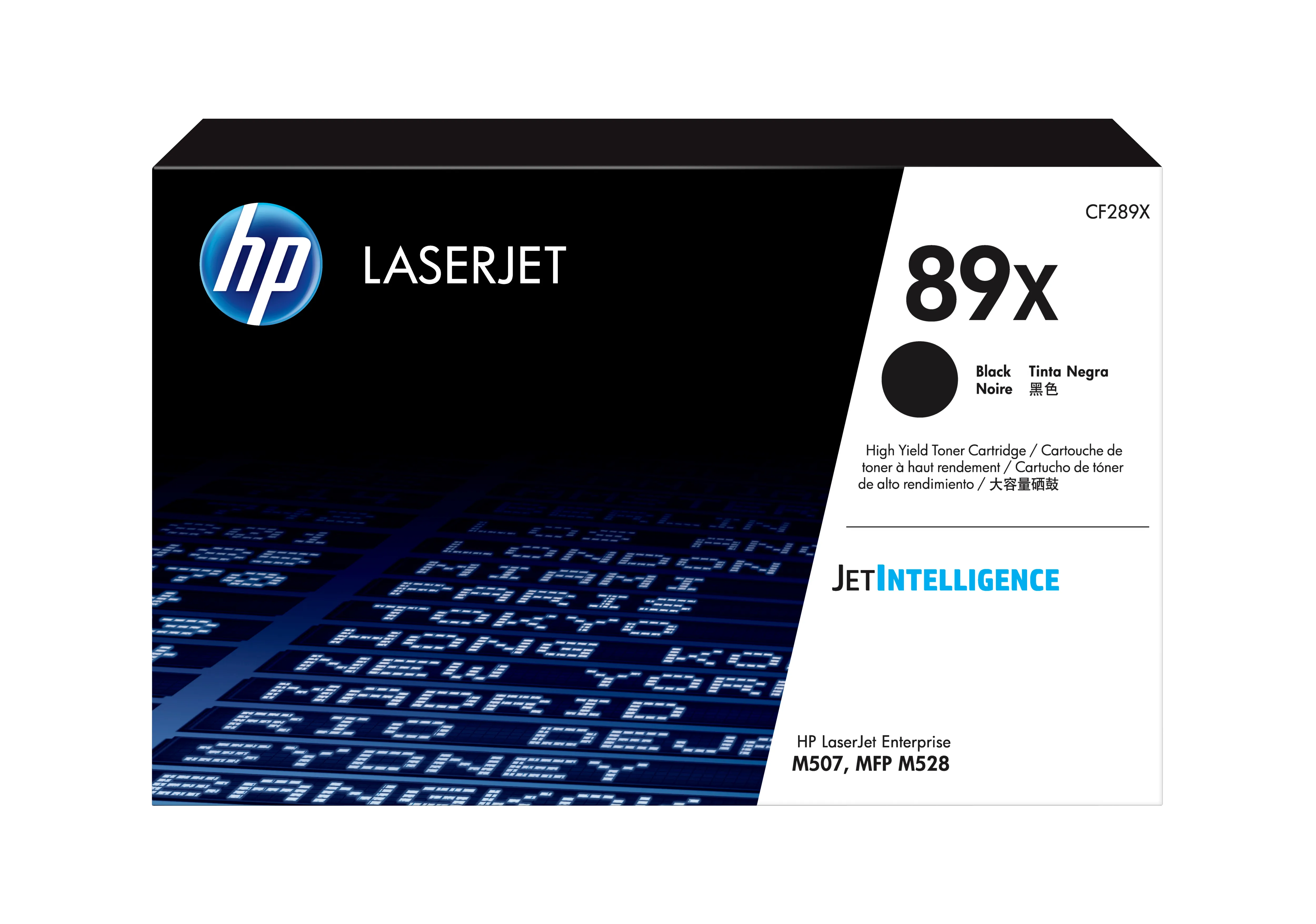 HP 89X - Suuri kapasiteetti - musta - alkuper&auml;inen - LaserJet - v&auml;riainekasetti (CF289X) malleihin LaserJet Enterprise M507, MFP M528, LaserJet Enterprise Flow