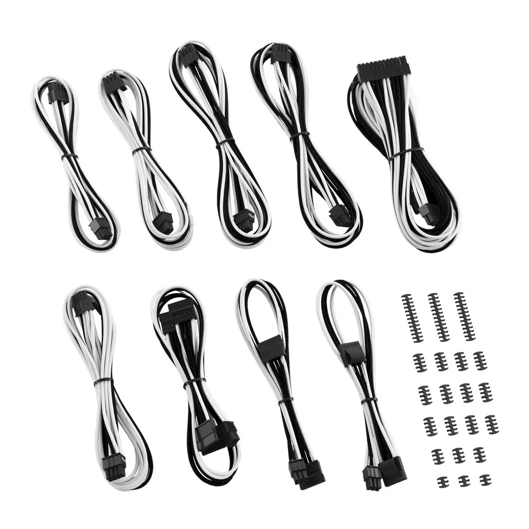 CableMod Classic ModMesh C-Series Cable Kit Corsair AXi, HXi &amp; RM - black/white