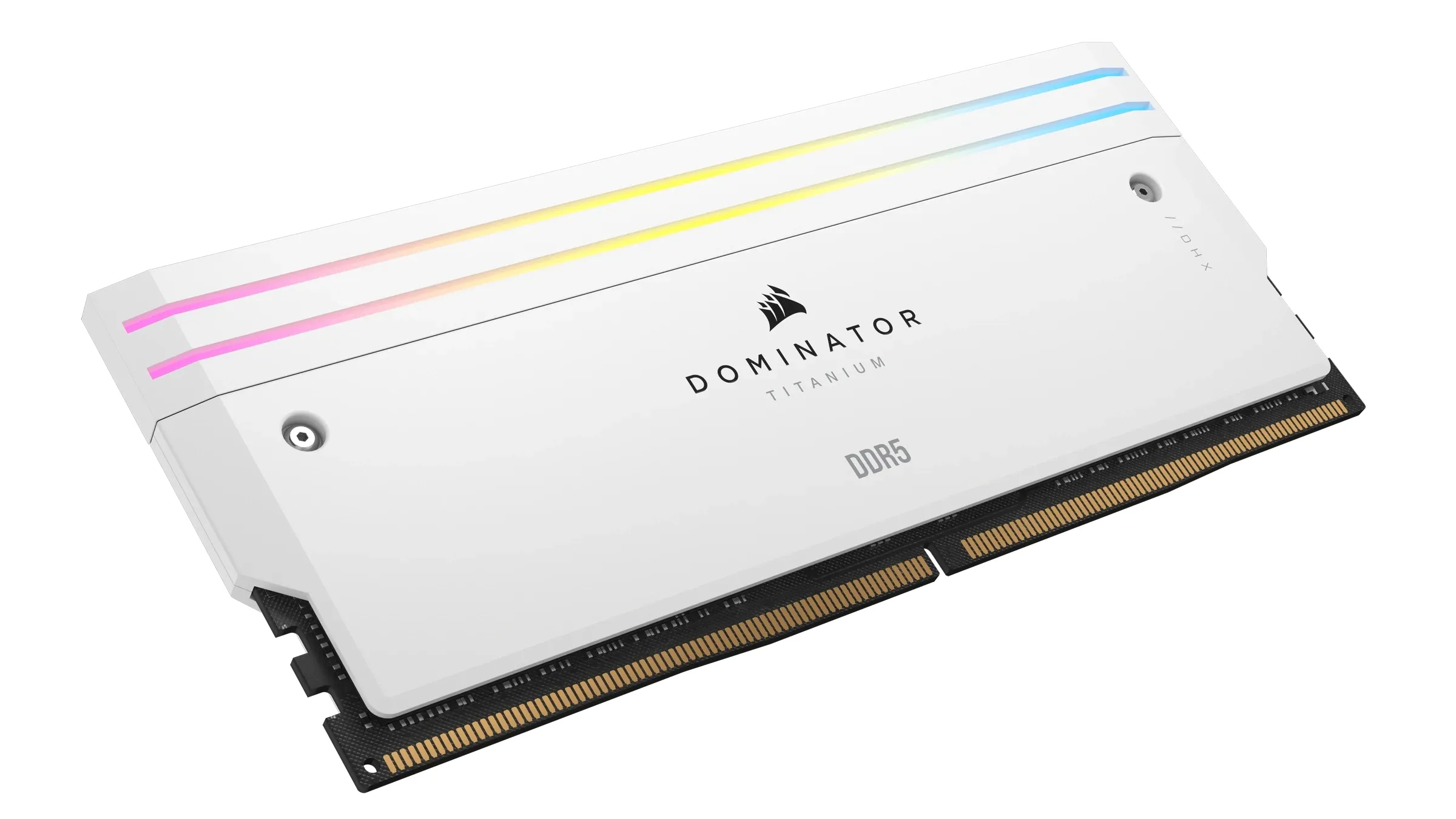 Corsair DOMINATOR TITANIUM RGB 64 Gt (2 x 32 Gt) DDR5 6000 MHz, CL30 -muisti, valkoinen (XMP)