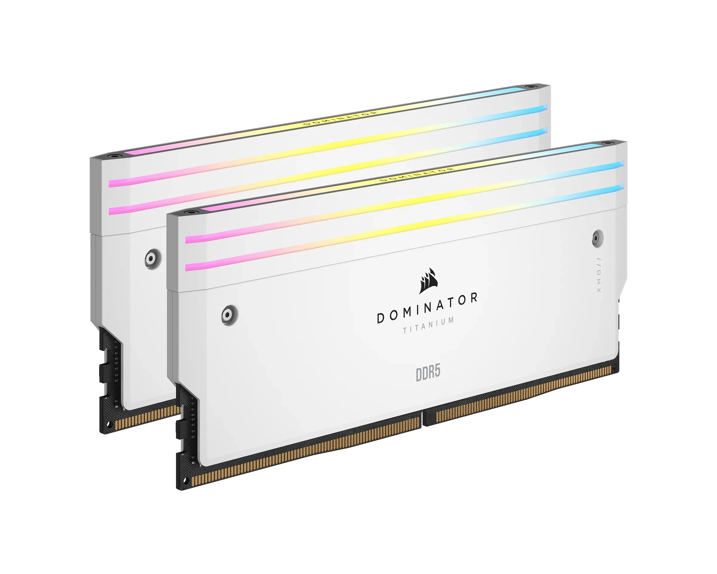Corsair DOMINATOR TITANIUM RGB 64 Gt (2 x 32 Gt) DDR5 6000 MHz, CL30 -muisti, valkoinen (XMP)