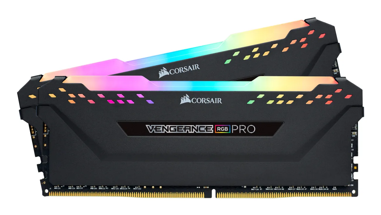 Corsair Vengeance RGB Pro 16GB (2 x 8GB) DDR4 3600 MHz, CL18 - memory, Black Corsair Vengeance RGB Pro 16GB (2 x 8GB) DDR4 3600 MHz, CL18 - memory, Black