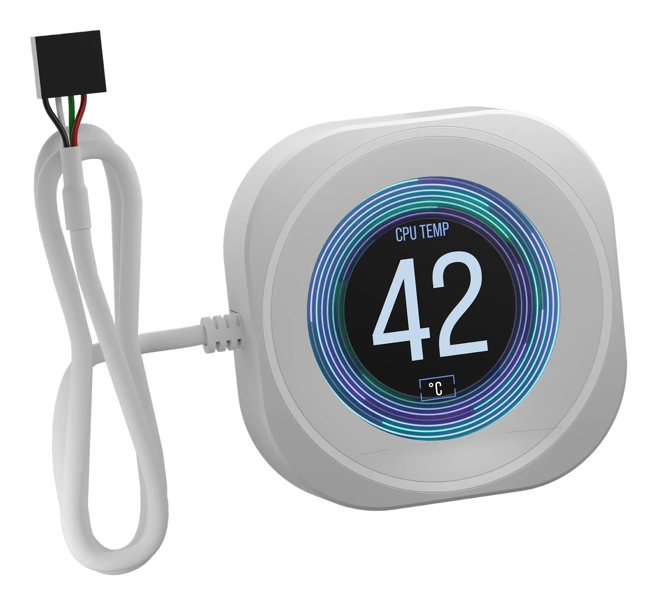 CORSAIR NAUTILUS RS LCD Screen Module, valkoinen