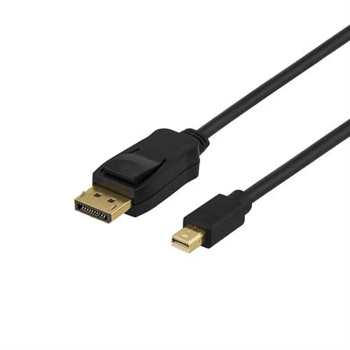 Deltaco  DisplayPort – Mini DisplayPort 1.2 -kaapeli, 2 m, Musta
