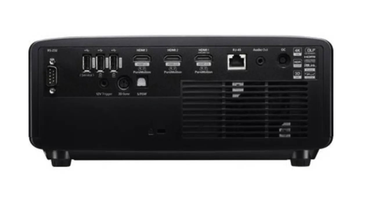 Optoma UHZ58LV DLP 4K UHD 3000 ANSI lm -laserprojektori, musta