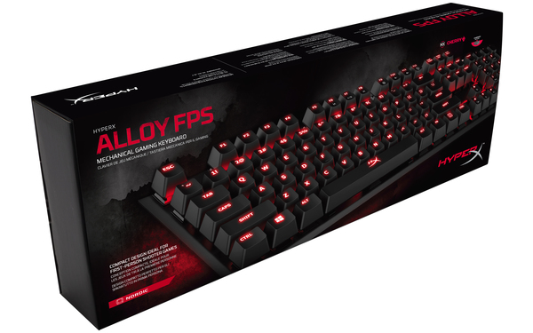 HyperX Alloy FPS - Cherry MX Red Mekaaninen Pelin&auml;pp&auml;imist&ouml;