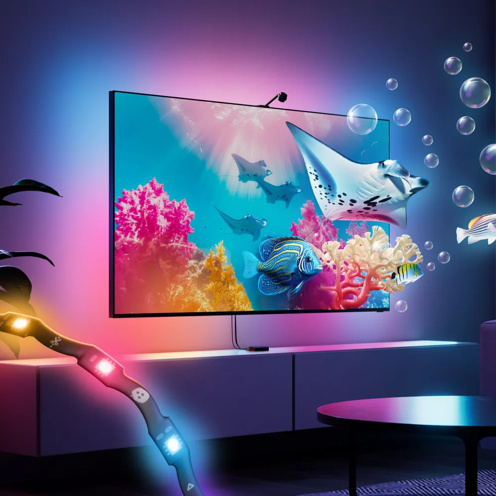 NanoLeaf 4D V2 Screen Mirror + 4,3 m ljuslistssats